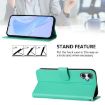 Samsung Galaxy A06 4G/5G Green Leather Phone Case with Lanyard - 3