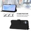 Samsung Galaxy A06 4G/5G Black Leather Phone Case with Lanyard - 3
