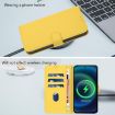 Samsung Galaxy A06 4G/5G Lemon Yellow Leather Case with Lanyard - 7