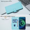 Samsung Galaxy A06 4G/5G Sky Blue Leather Phone Case with Lanyard - 7