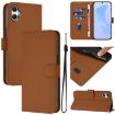 Samsung Galaxy A07 4G Brown Leather Phone Case with Lanyard - 1