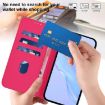 Samsung Galaxy A07 4G Rose Red Leather Phone Case with Lanyard - 7