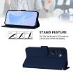 Samsung Galaxy A17 5G Navy Blue Leather Phone Case with Lanyard - 3