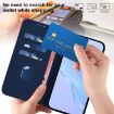 Samsung Galaxy A17 5G Navy Blue Leather Phone Case with Lanyard - 7