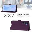 Samsung Galaxy A17 5G Violet Leather Phone Case with Lanyard - 3