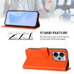 Realme 14 5G/14T 5G Leather Phone Case with Lanyard - Orange - 3