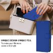 Realme 14 5G/14T 5G Leather Phone Case with Lanyard - Dark Blue - 5