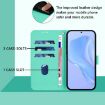Realme 14 5G/14T 5G Green Leather Phone Case with Lanyard - 8