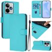 Realme Neo7 Turbo 5G Lake Blue Leather Phone Case with Lanyard - 1