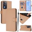 OPPO A5/A3 Pro 5G Leather Phone Case with Lanyard - Nude Color - 1