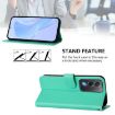OPPO A5/A3 Pro 5G Green Leather Phone Case with Lanyard - 3