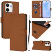 OPPO A5X Leather Phone Case with Lanyard - Brown, 4G/5G Global - 1