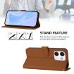 OPPO A5X Leather Phone Case with Lanyard - Brown, 4G/5G Global - 3