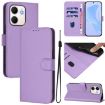 OPPO A5X 4G/5G Leather Phone Case with Lanyard - Lavender Purple - 1