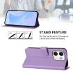 OPPO A5X 4G/5G Leather Phone Case with Lanyard - Lavender Purple - 3