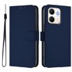 OPPO A5X 4G/5G Leather Phone Case with Lanyard - Navy Blue - 2