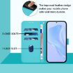 OPPO A5X Leather Phone Case with Lanyard - Lake Blue, 4G/5G Global - 8