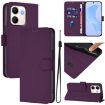 OPPO A5X 4G/5G Violet Leather Phone Case with Lanyard - 1