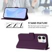 OPPO A5X 4G/5G Violet Leather Phone Case with Lanyard - 3