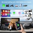 Wireless CarPlay Adapter USB HDMI - Round Silver Auto Adapter - 3