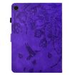 Samsung Galaxy Tab A8 2022 SM-X200 Purple Floral Bird Leather Case - 3