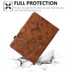 Samsung Galaxy Tab A7 10.4 T500 Leather Case - Flowers & Bird Embossed - 7