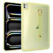 iPad Pro 13 2024 Yellow Wristband Holder Hybrid TPU Tablet Case - 1