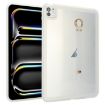 iPad Pro 13 2024 Transparent Wristband Holder Hybrid TPU Case - 1
