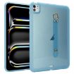 iPad Pro 13 2024 Blue Wristband Holder PC Hybrid TPU Tablet Case - 1