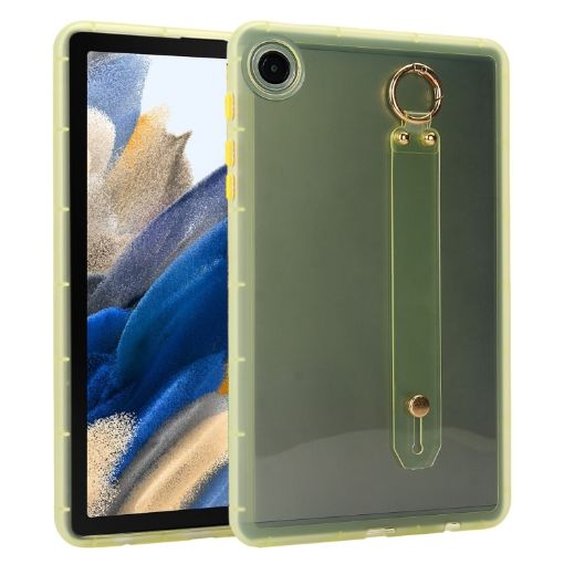 Samsung Galaxy Tab A8 10.5 2021 X200 Yellow Wristband Holder Case - 1