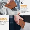 Xiaomi 14 Ultra Brown Leather Phone Case with Triangle Buckle Clasp - 6
