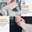 Xiaomi 14 Ultra Rose Gold Leather Phone Case with Triangle Buckle - 6
