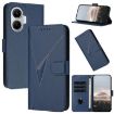 Redmi Turbo 4 Pro/Poco F7 Leather Case - Triangle Pattern, Royal Blue - 1