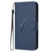 Redmi Turbo 4 Pro/Poco F7 Leather Case - Triangle Pattern, Royal Blue - 2