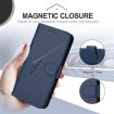 Redmi Turbo 4 Pro/Poco F7 Leather Case - Triangle Pattern, Royal Blue - 5
