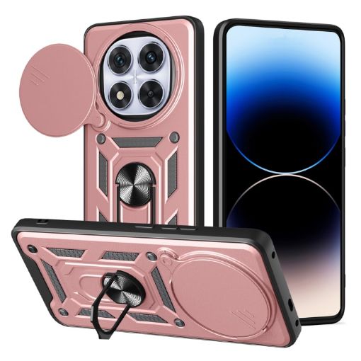 Redmi Note 14 Pro+ 5G Rose Gold Sliding Camera Cover TPU+PC Case - 1