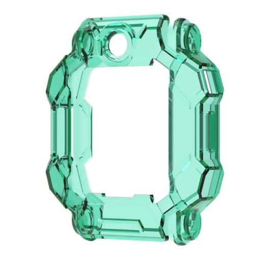 Xiaotiancai Z7S Transparent Green TPU Watch Case - Half Coverage Hollow - 1