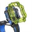 Xiaotiancai Z7S Fluorescent Green TPU Watch Case - Half Coverage Hollow - 2