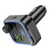 Borofone BC53 Highway PD20W QC3.0 Car Bluetooth FM Transmitter Black - 2