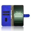 OnePlus Ace 5 Racing Blue Magnetic Flip Leather Phone Case Skin Feel - 4