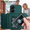 Redmi Turbo 4 Pro/Poco F7 Green Phone Case with Card Slots & Strap - 6