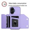Redmi Turbo 4 Pro/Poco F7 Purple Case: 4 Card Slots & Wrist Strap - 5