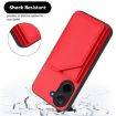 Redmi A5/Poco C71 Red Phone Case with Wrist Strap & 4 Card Slots - 3