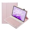 Huawei MatePad 11.5 S 2024 Pink White Keyboard Leather Case - 1