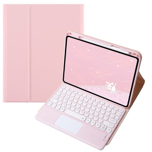 Infinix Xpad 11" Pink Bluetooth Keyboard Case with Touchpad - 1