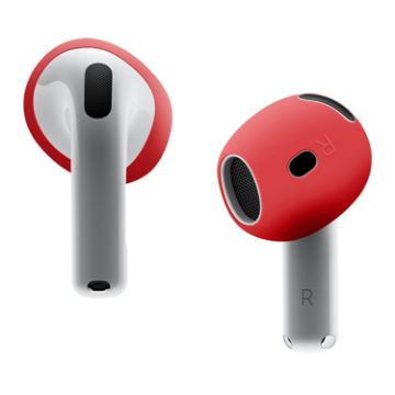 AirPods 4 Ear Cap Soft Silicone Protective Case - Red - 1