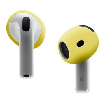 AirPods 4 Ear Cap Soft Silicone Protective Case - Yellow - 1