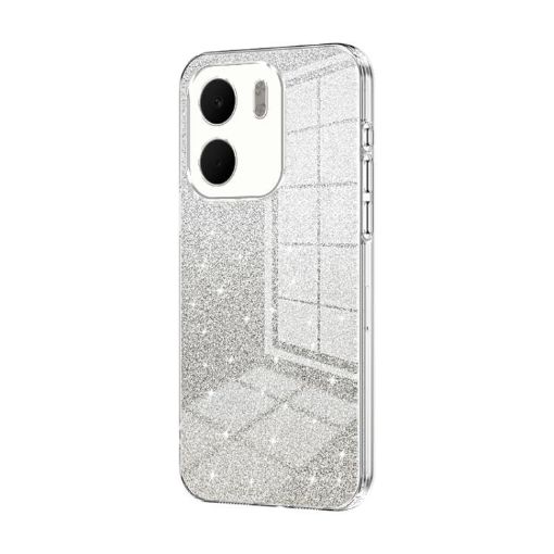 OPPO A5x 5G Glitter Gradient Electroplated Transparent Phone Case - 1