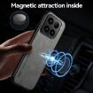 Xiaomi 15 Ultra Light Grey Magnetic Leather Phone Case Skin Feel - 7