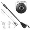 3.5mm TRS Stereo Ground Plug Panel Audio Cable 0.3m Female to Female - 3